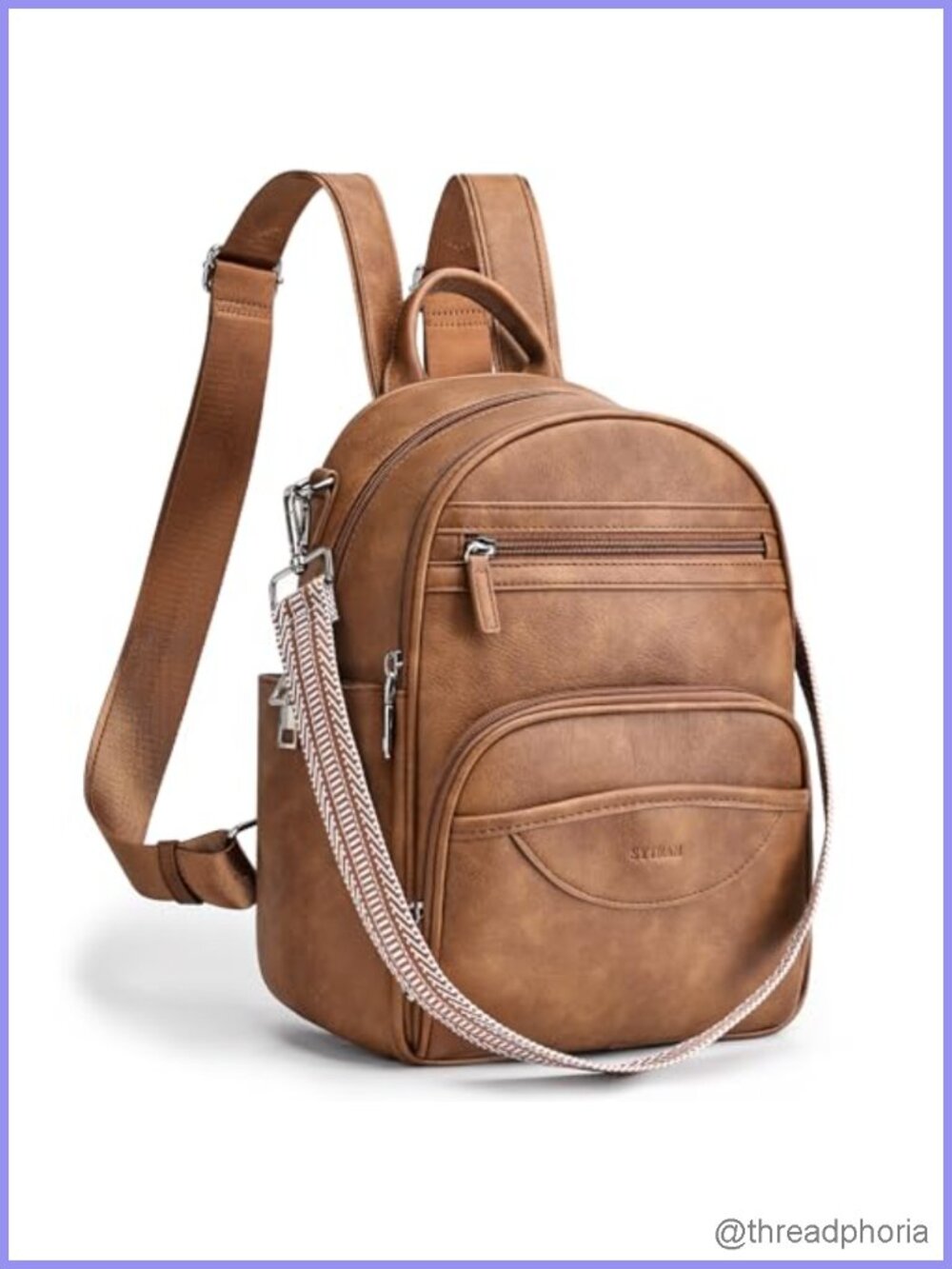Womens Faux Leather Convertible Mini Backpack Purse RFID Blocking Travel Daypack